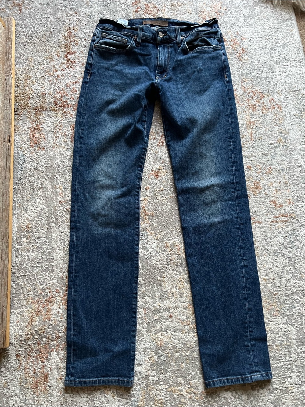 $168 Joe's Jeans Straight-Leg Blue Denim